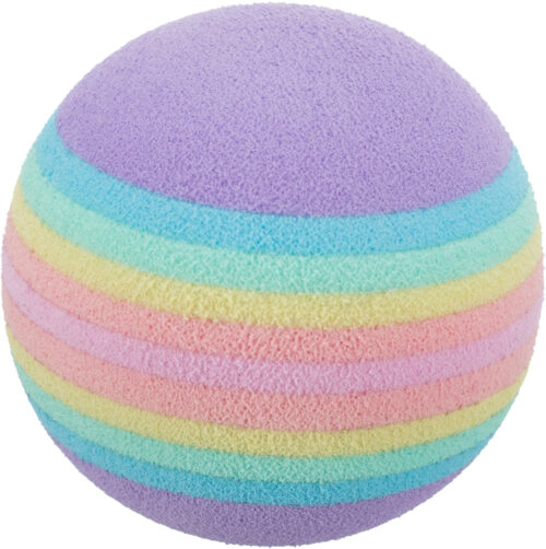 TRIXIE SET DI PALLINE ARCOBALENO,in SPUGNA,Ø3.5cm,4pz.