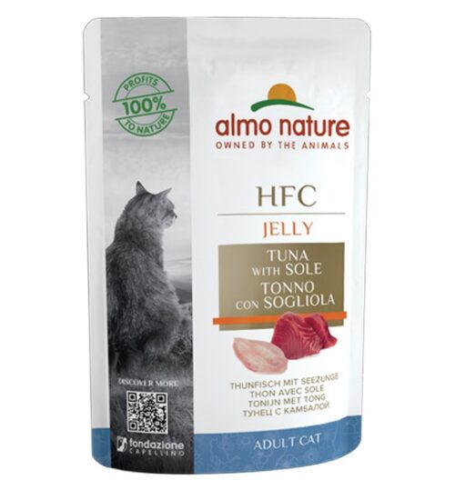 ALMO NATURE HFC CAT Jelly - con Tonno e Sogliola 55 g